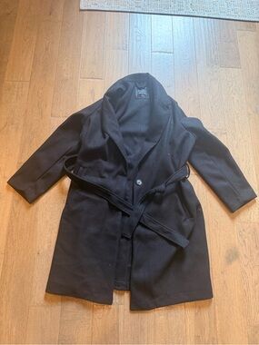 Love For Humanity Black Label Black Wrap Coat XL